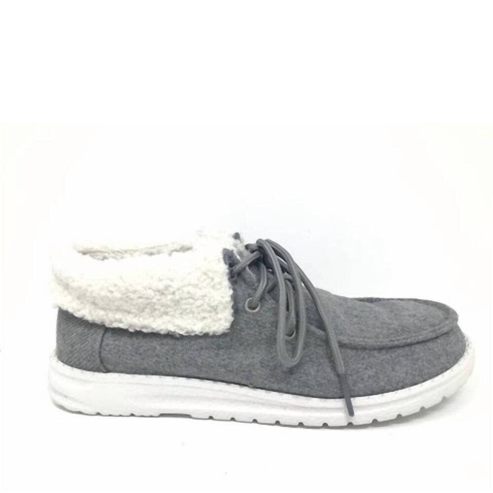 NEW GYPSY JAZZ women's mikey sneakers in grey